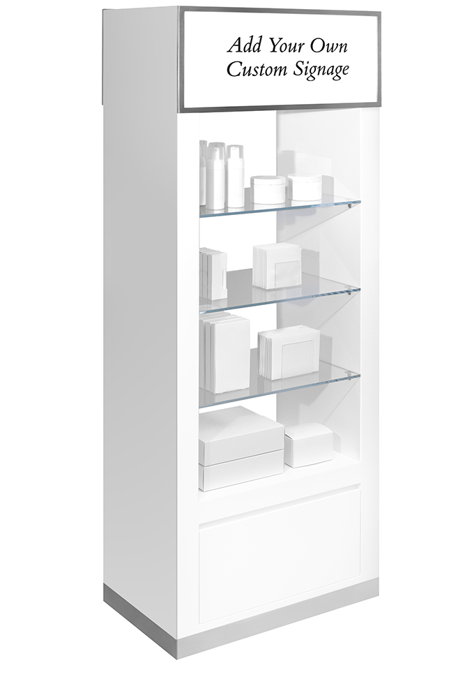 Retail display fixture with jewelry cleaning products